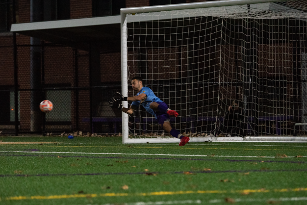 Sophomore goalkeeper Ethan Fitzsimmons made a crucial save in penalties to keep the Lions still in the match.