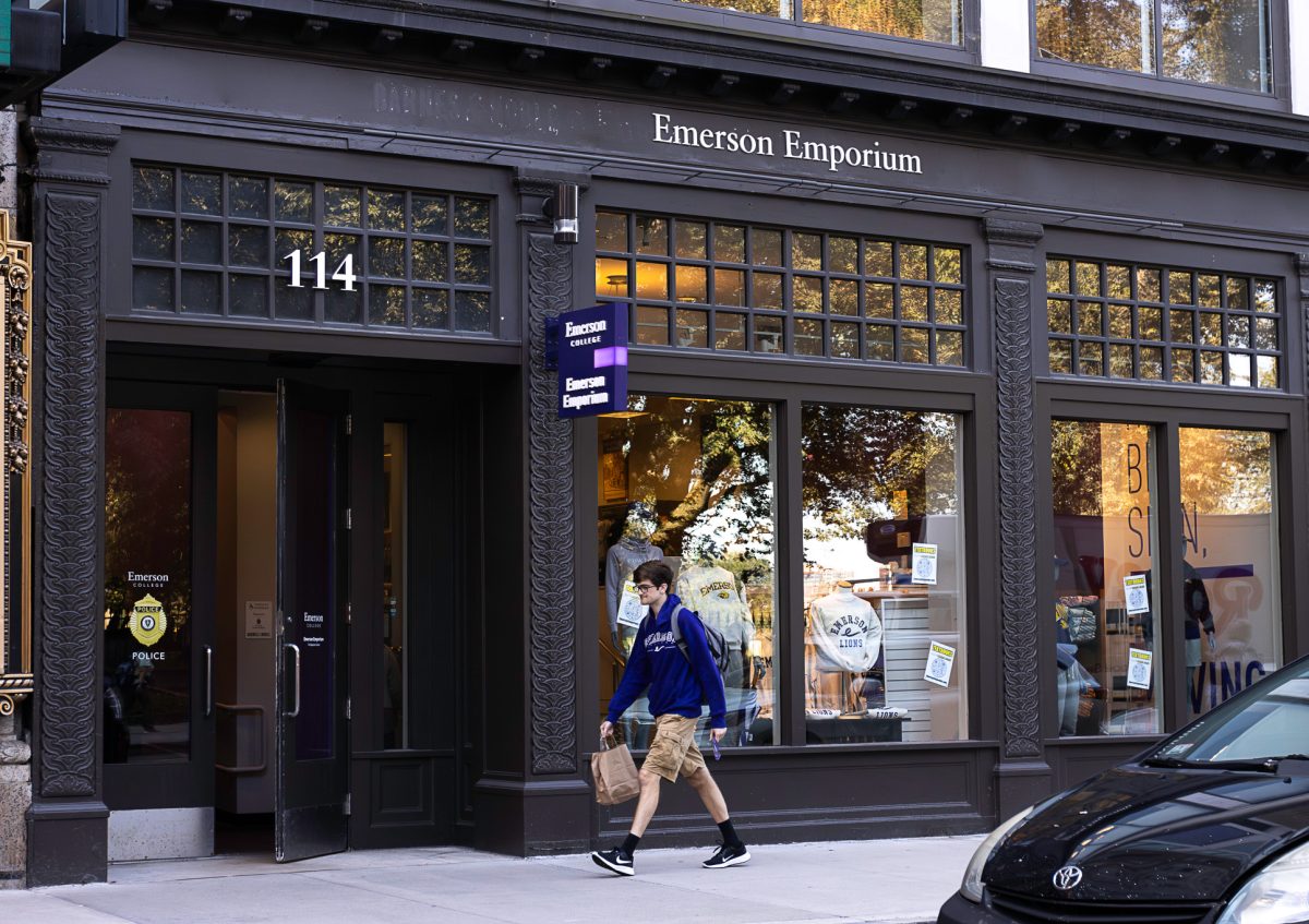 Emersons bookstore undergoes a name change, replacing Barnes & Noble with Emerson Emporium.