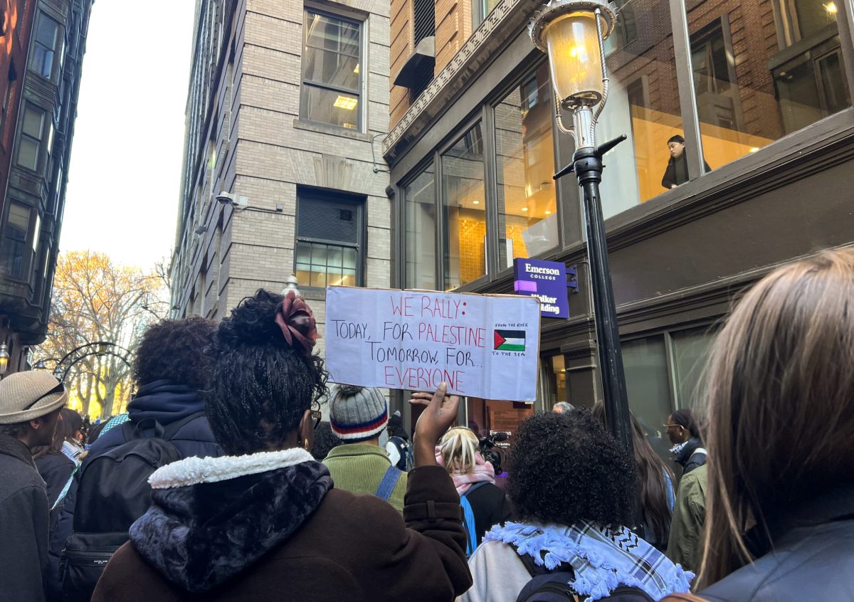 Students hold walkout in 2B alley following attacks on Palestinian students in Vermont