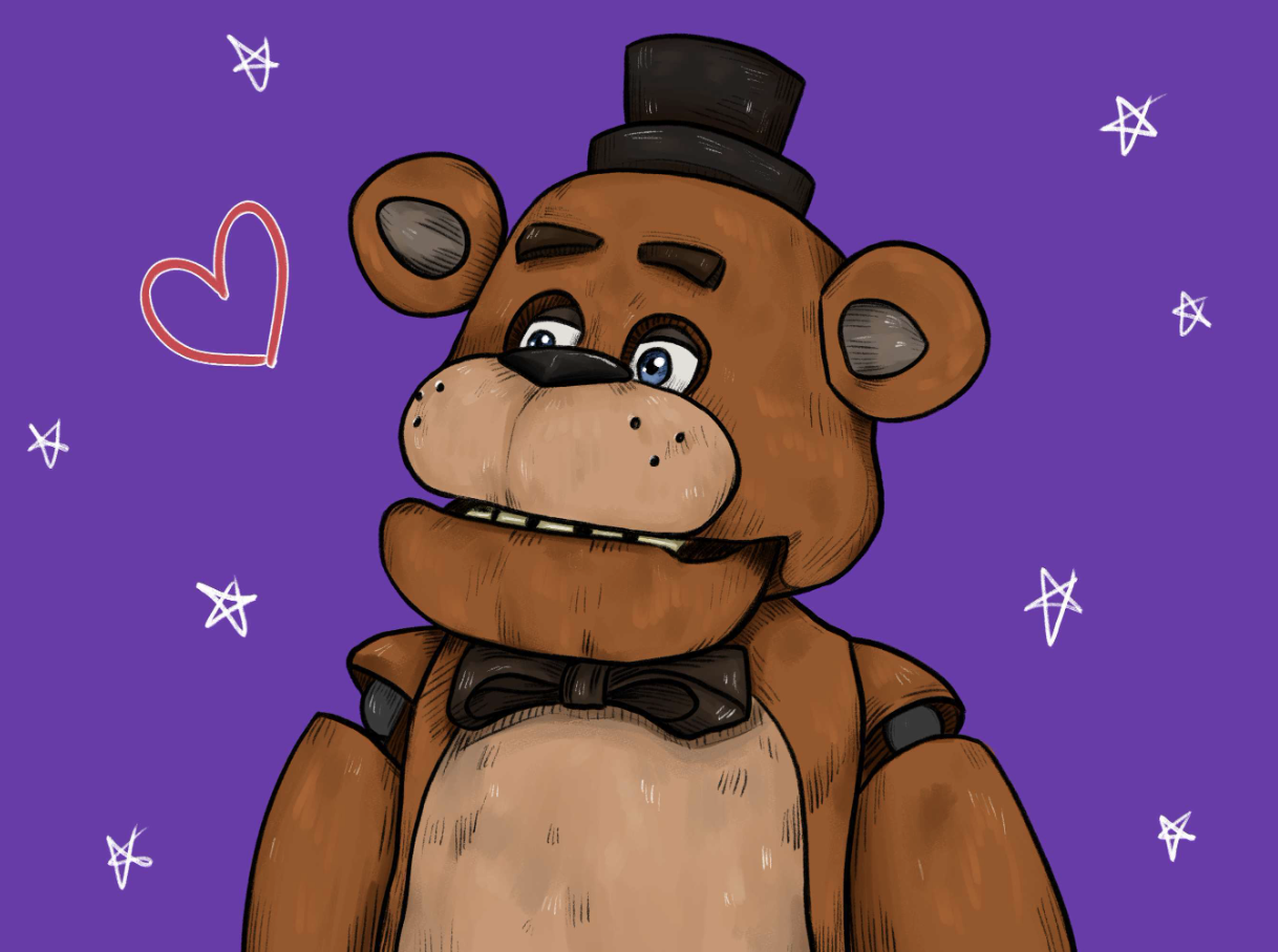 Day 9 of my attempt to draw (almost) every FNAF character, first 5