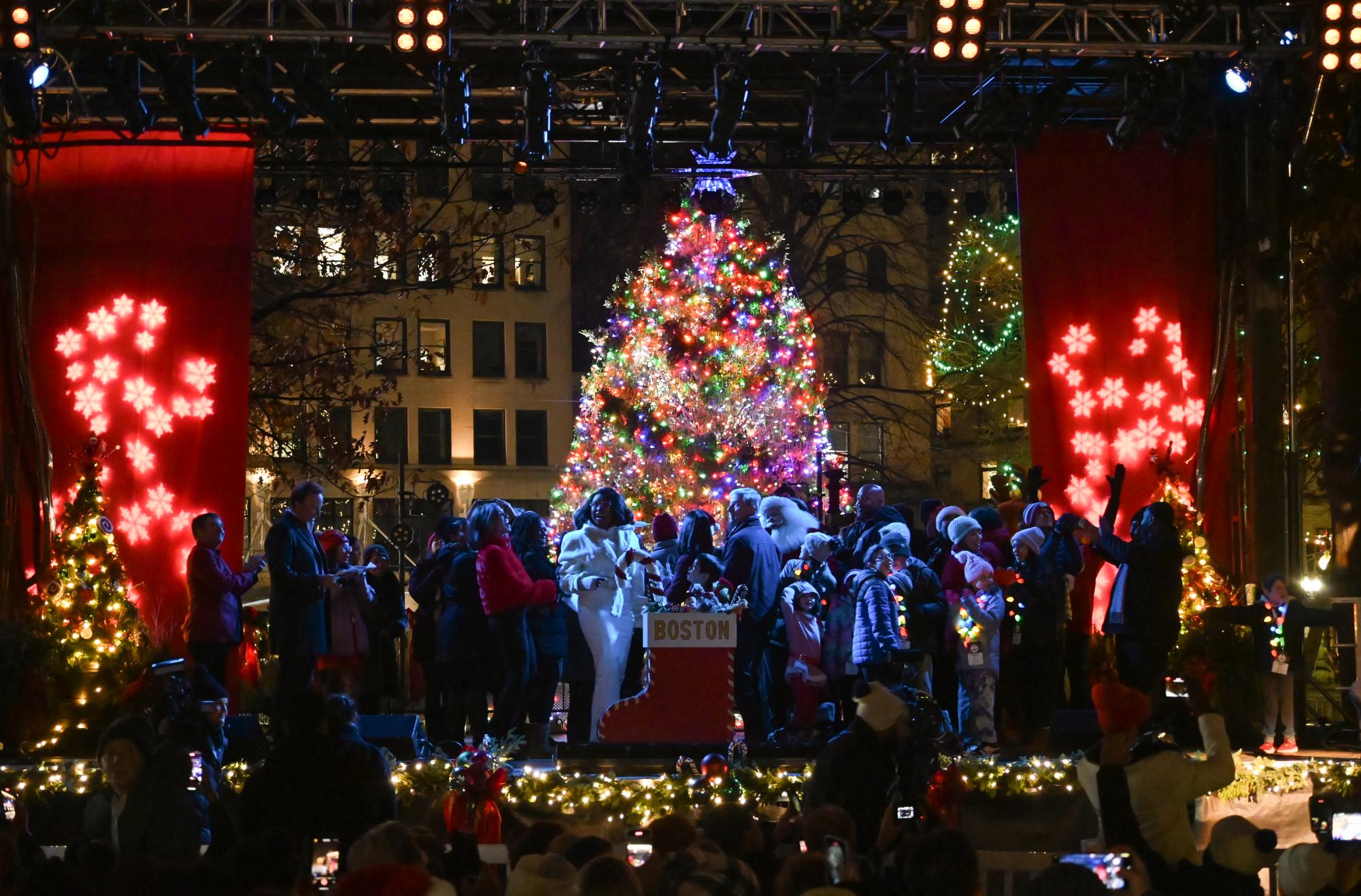 Boston Common celebrates various festivities during Holiday Tree Lighting
