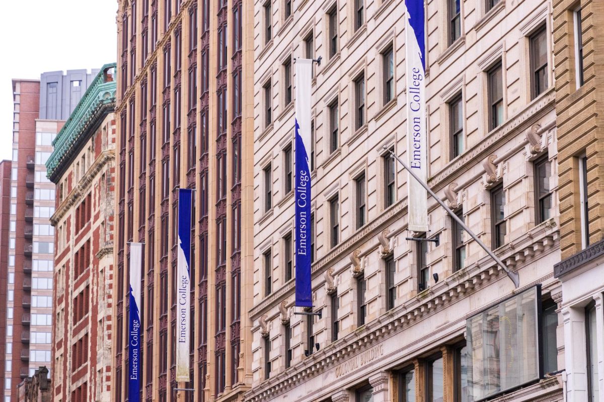 Emerson Colleges' Little Building and Colonial Building on Boylston Street. (Arthur Mansavage/ Beacon Staff, File) 