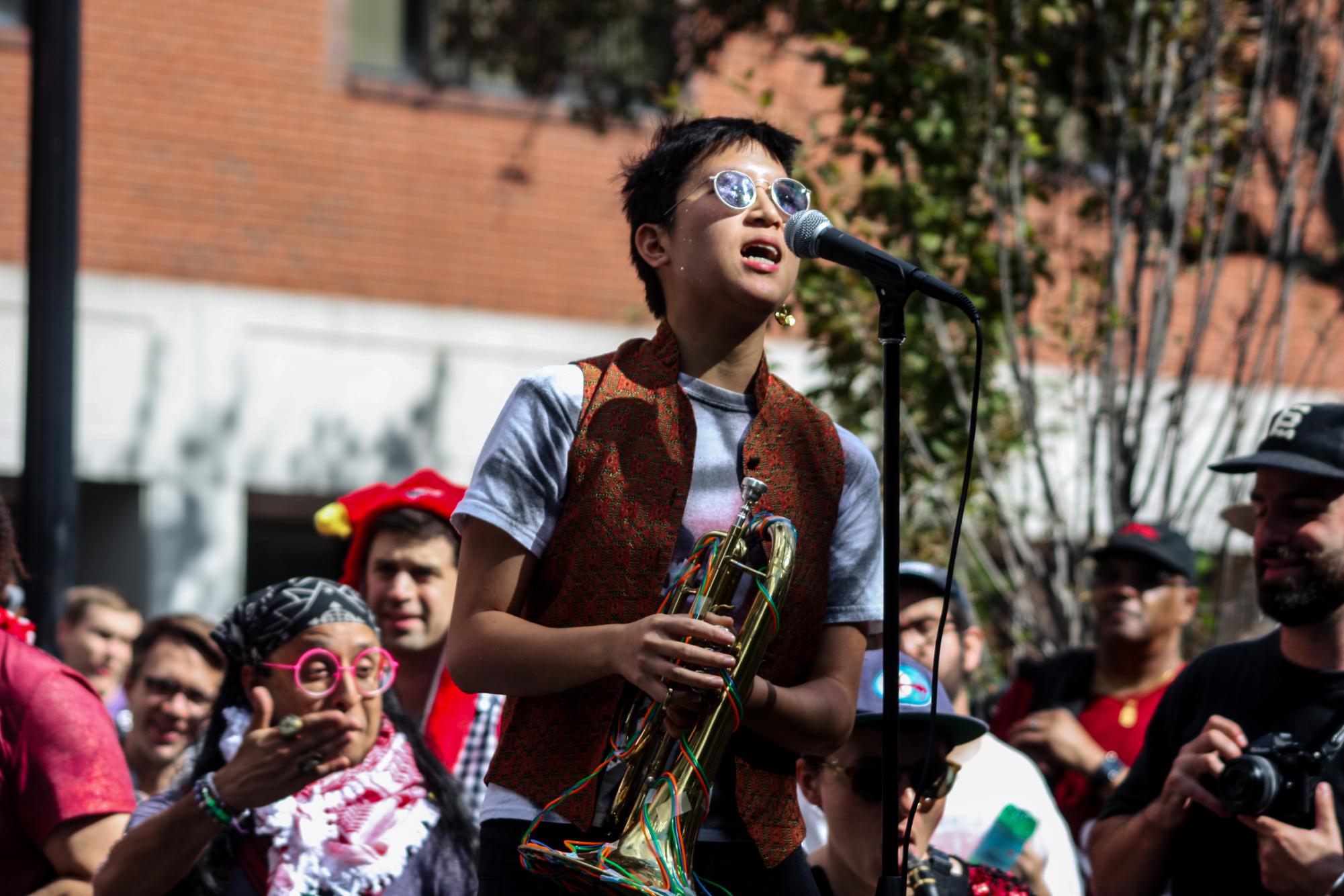 “Why do we honk? How do we honk? When do we honk?” These were the questions asked by performers during the HONK! Festival’s opening ceremonies on Saturday.