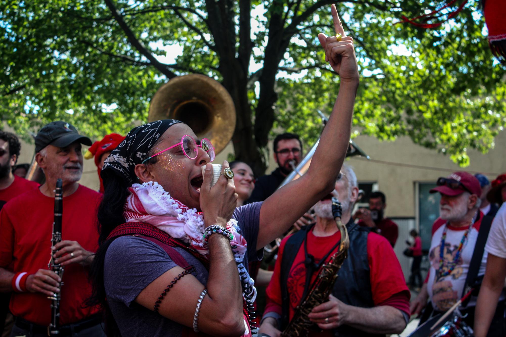 “Why do we honk? How do we honk? When do we honk?” These were the questions asked by performers during the HONK! Festival’s opening ceremonies on Saturday.