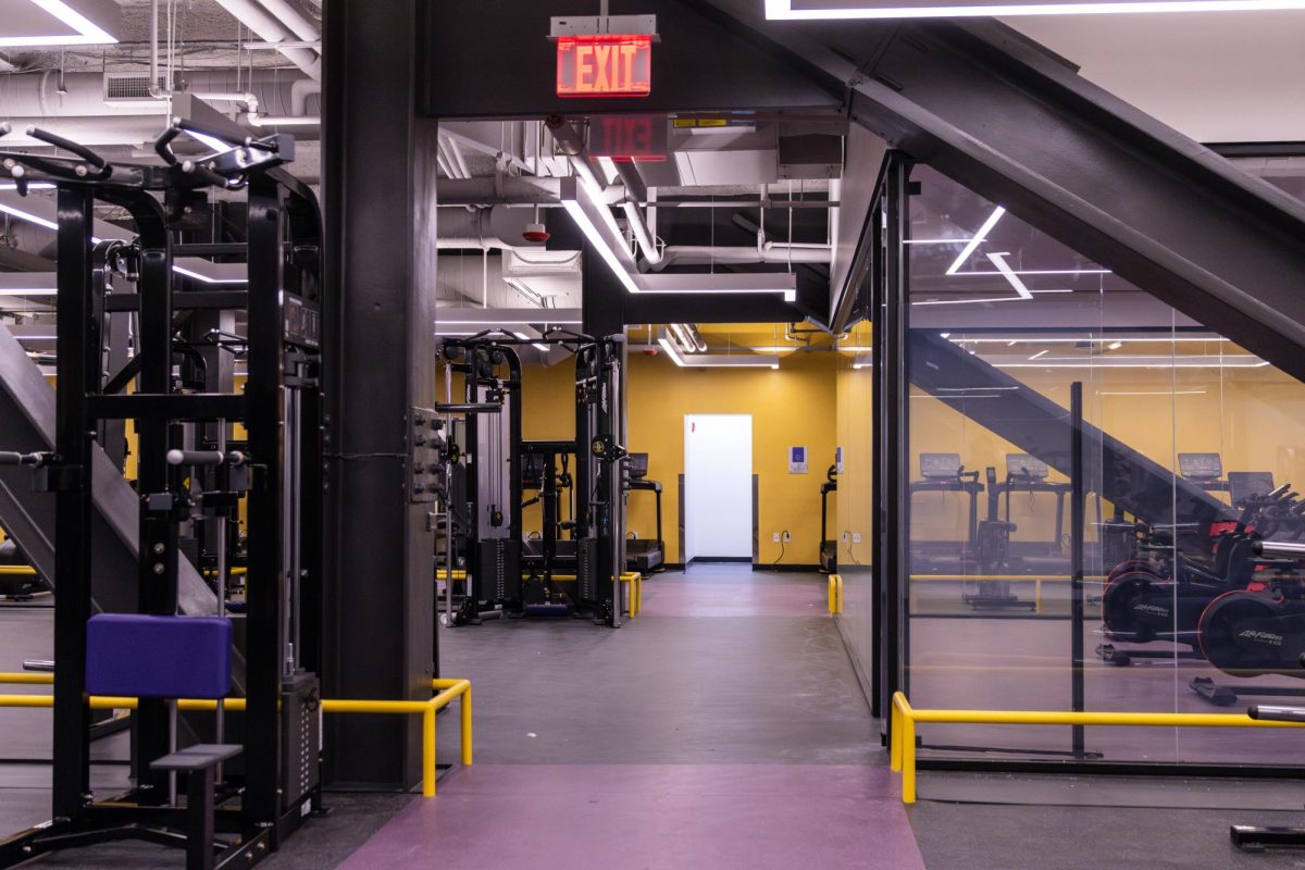 Lower Level 1 of Piano Row was completely overhauled this summer to make space for the fitness center. (Arthur Mansavage/ Beacon Staff)