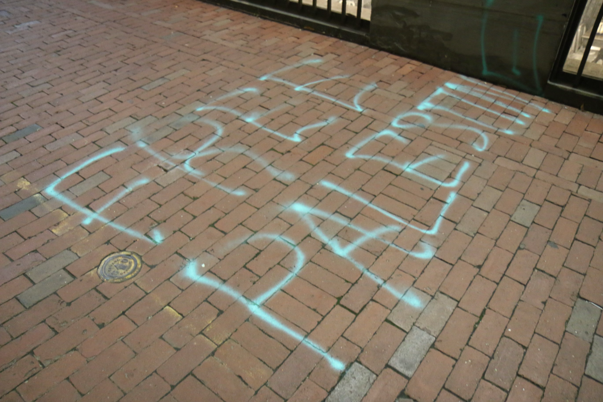 Dozens of pro-Palestinian protesters marched outside of the Israeli Consulate in Boston Tuesday before gathering in the Boylston Place Alleyway.