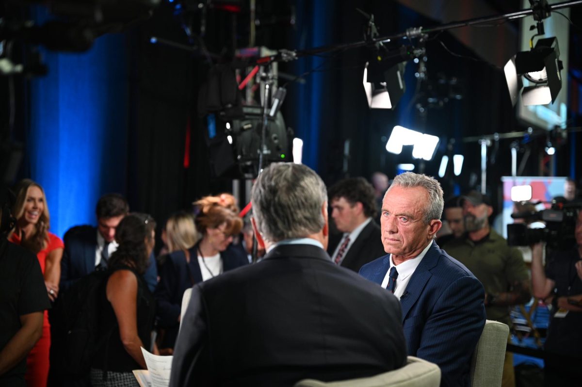 Robert F. Kennedy Jr. makes a FOX News news appearance alongside Sean Hannity after the first Trump Harris debate in Philadelphia on Septmeber 10, 2024 (Bryan Hecht / Beacon Staff).