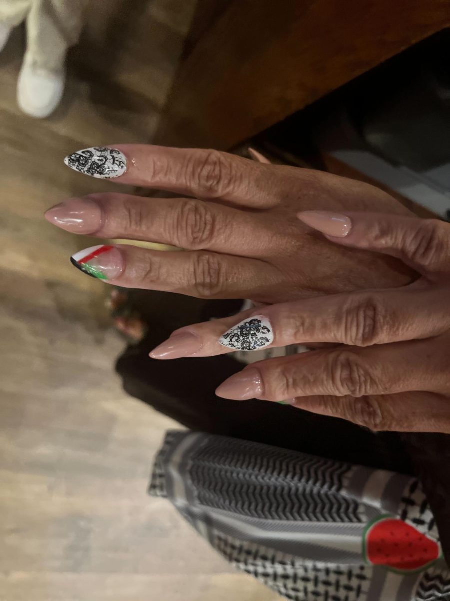 Joy Freeman's nails. 