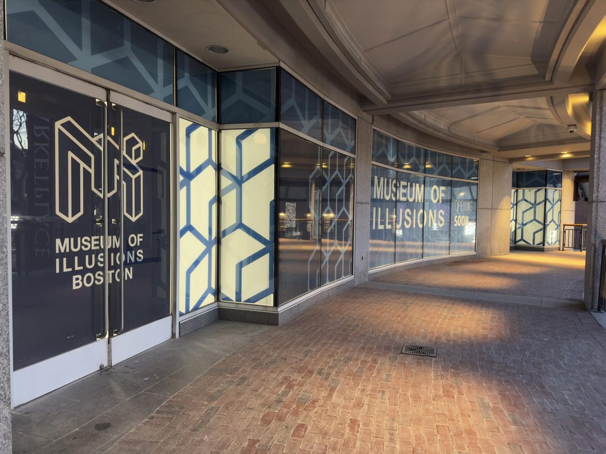 The new Museum of Illusions on the second floor of the Faneuil Hall Marketplace. (Madison Lucchesi/ Beacon Staff)