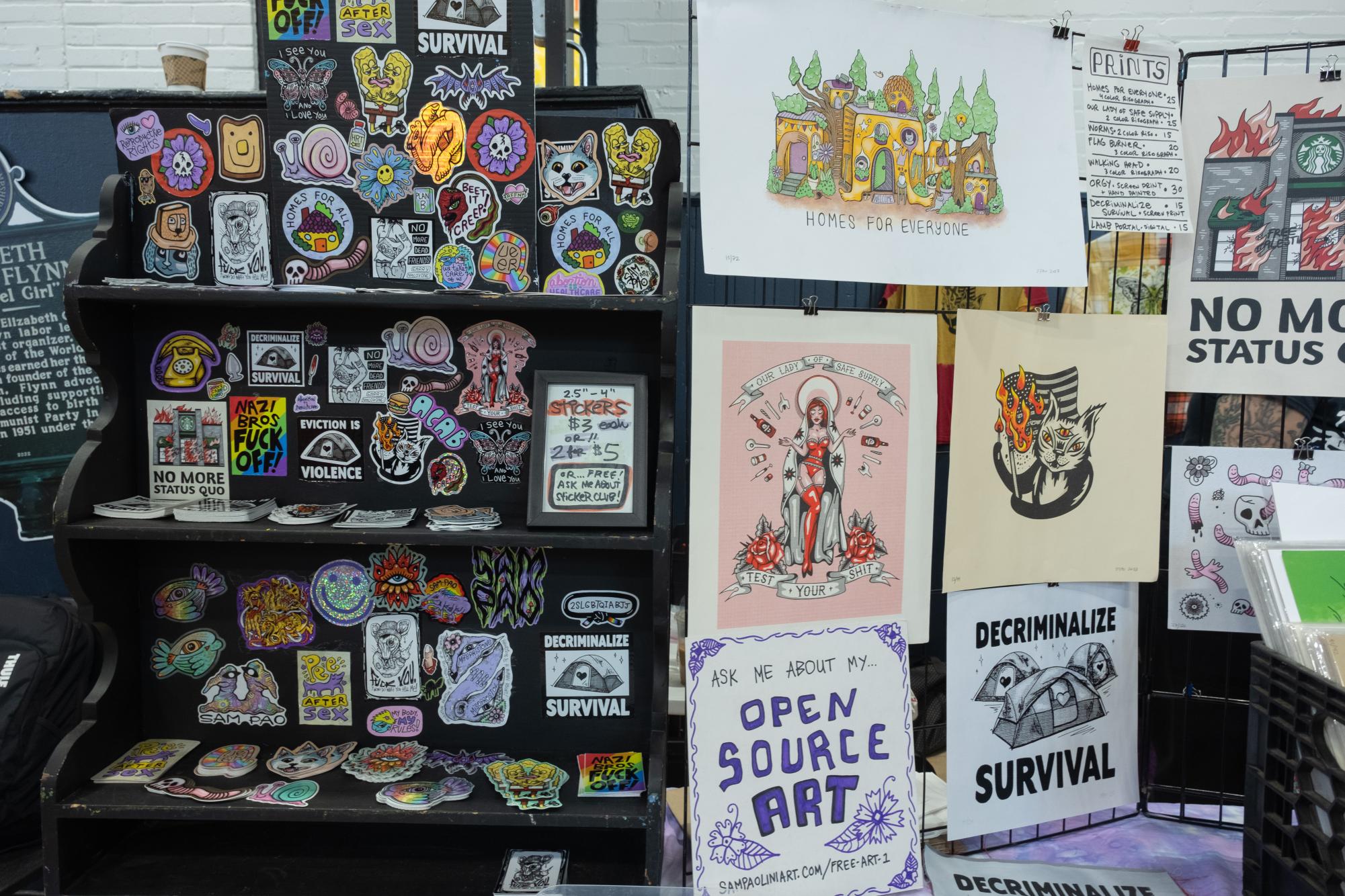 Faces of the Boston Anarchist Bookfair