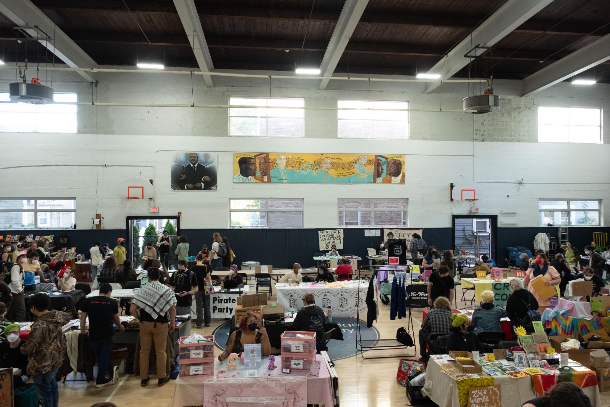 Faces of the Boston Anarchist Bookfair