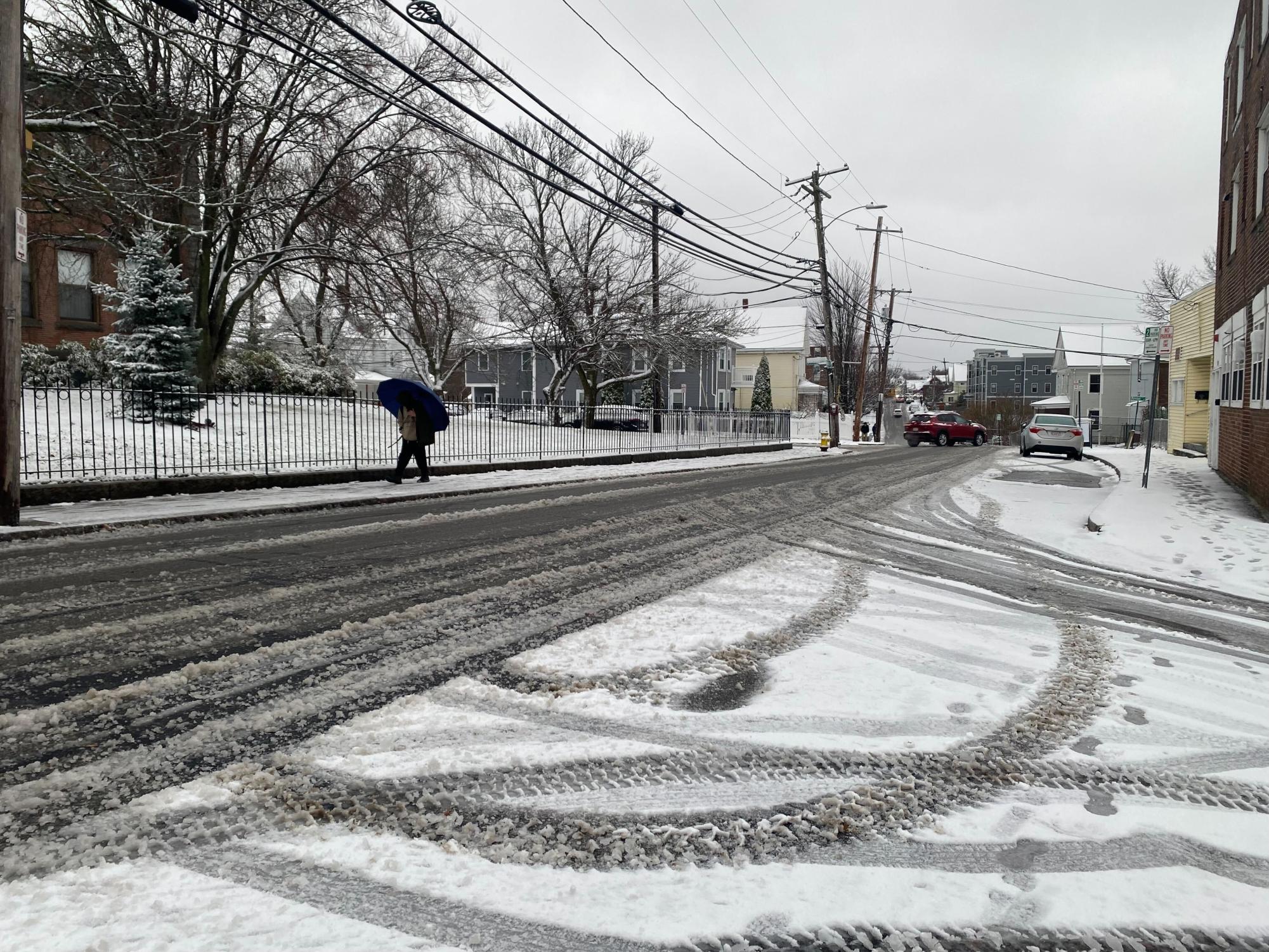 Photos: Snowfall blankets Massachusetts ahead of holiday travel