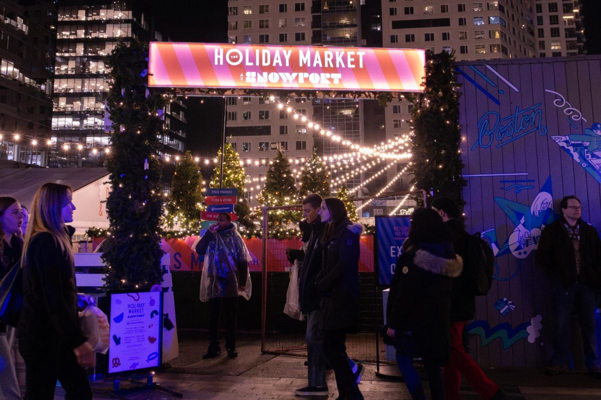 The Snowport holiday market in December, 2023. (Arthur Mansavage/ Beacon Staff, File)