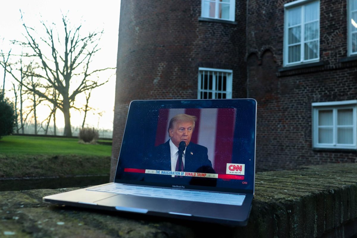 Students at Emerson’s Kasteel Well campus in the Limburg, Netherlands arrived for orientation just days before Trump was sworn in (Bryan Hecht / Beacon Staff). 