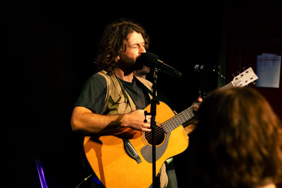 Runnner performing at The Red Room on Sept. 12, 2025. (Bryce Heilmann / Beacon Staff)
