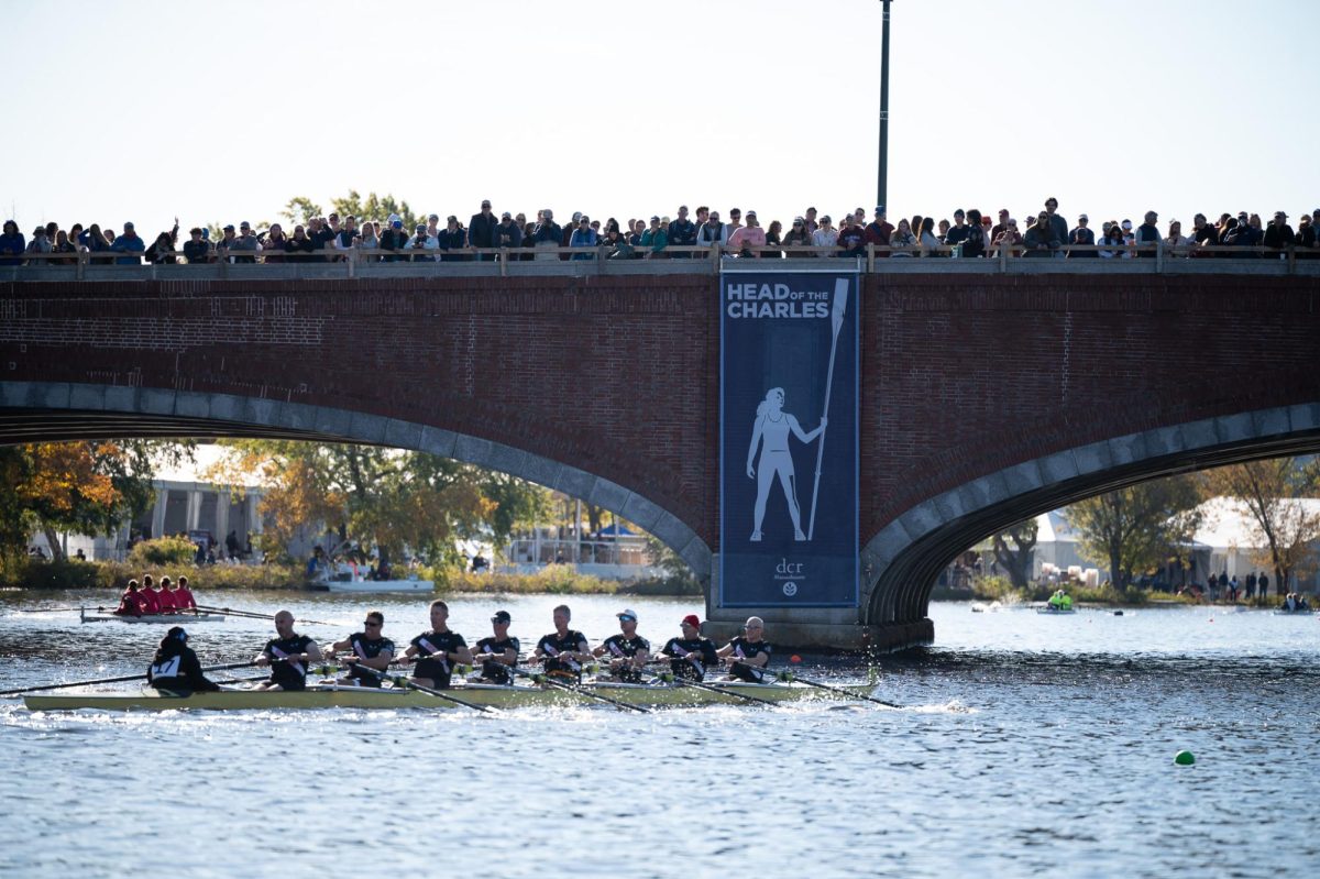 The 2025 Head Of The Charles Regatta on Saturday October 18, 2025. (Riley Goldman/ Beacon Staff)