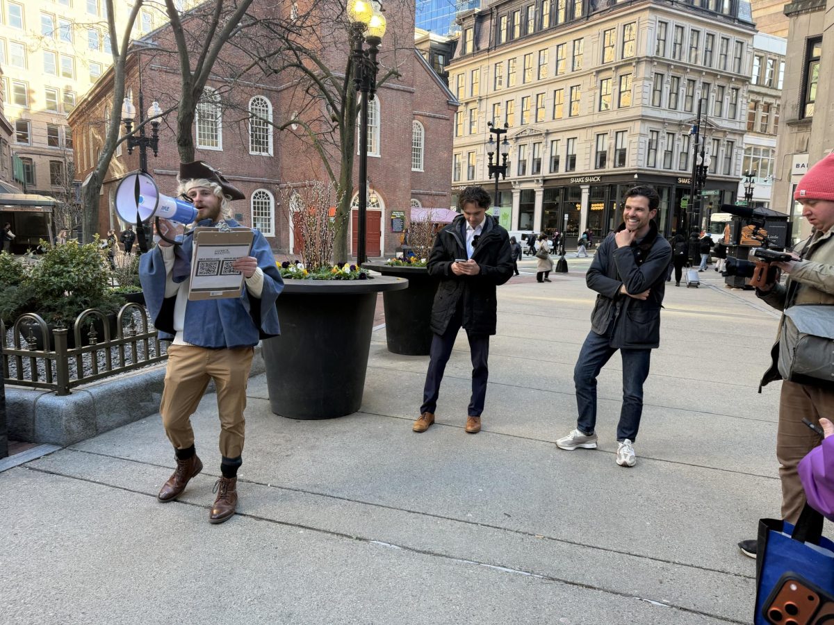 Fuccillo, Hogg and Roath, from left to right. (Olivia Hintlian / Beacon Staff) 